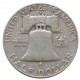1952 D half dollar, Franklin, Ag 900/1000, 12,50 g, USA