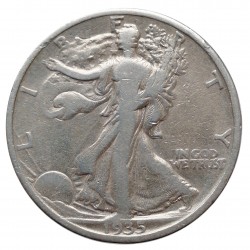 1935 half dollar, Walking Liberty, Ag 900/1000, 12,50 g, USA