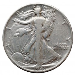 1941 half dollar, Walking Liberty, Ag 900/1000, 12,50 g, USA