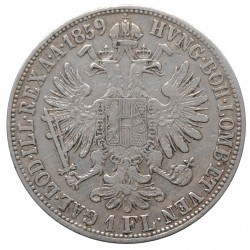1859 M - zlatník, Ag 900/1000, 12,30 g, František Jozef I. 1848 - 1916