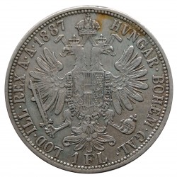 1887 - zlatník, Ag 900/1000, 12,30 g, František Jozef I. 1848 - 1916