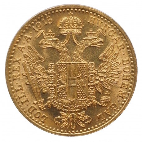 1915 investičný dukát, František Jozef I., novorazba, Viedeň, Rakúsko (14)