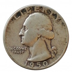 1950 quarter dollar, Washington, Ag 900/1000, 6,25 g, BK, USA