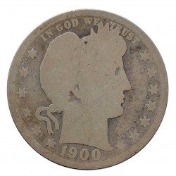 1900 quarter dollar, Barber, Ag 900/1000, 6,25 g, BK, USA