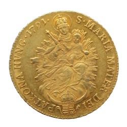1791, dukát, Leopold II., 3,49 g, Au 986/1000, Kremnica, Rakúsko - Uhorsko