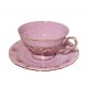 Šálka s podšálkou, Sonáta, Leander, ružový porcelán