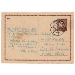 30. X. 1943 CDV 11 - Jozef Tiso, Spišská Nová Ves, celina, jednoduchý poštový lístok, Slovenský štát