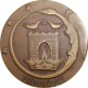 Michalovce, bronz, etue, jednostranná medaila, Československo