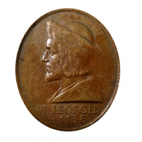 1936 - Hl. Leopold, 800. rokov úmrtia, Hartig, AE medaila, Rakúsko