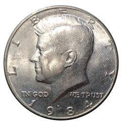 1984 D half dollar, Kennedy, CuNi, USA