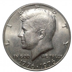1976 half dollar, Kennedy, Independence Hall reserve, CuNi, USA