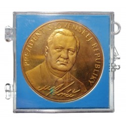 1993 - Prezident Michal Kováč, AE medaila, Š. Novotný, PROOF, MK, Slovensko