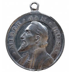 1898 - Mistr Jan Hus, odhalení pomníku v Nové Pace, BK, AE medaila, Rakúsko - Uhorsko