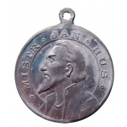 Mistr Jan Hus, ku vzpomínce na mučedníka Kostnického, BK, AE medaila, Rakúsko - Uhorsko