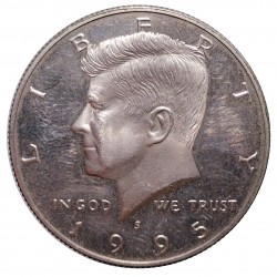 1995 S half dollar, Kennedy, PROOF, CuNi, USA