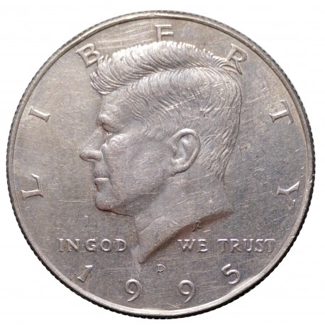 1995 D half dollar, Kennedy, CuNi, USA