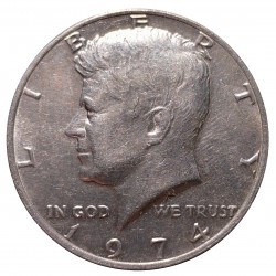 1974 half dollar, Kennedy, CuNi, USA