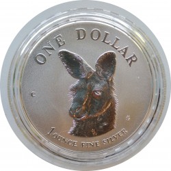 1995 - 1 dollar, 1 OZ, Ag 999/1000, Silver Kangaroo, Royal Australian Mint, BK, Austrália