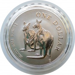 1999 - 1 dollar, 1 OZ, Ag 999/1000, Silver Kangaroo, Royal Australian Mint, BK, Austrália