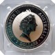 1996 - 2 dollars, 2 OZ, Ag 999/1000, Kookaburra, Perth Mint, PROOF, Austrália