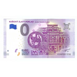 0 euro souvenir, Košický zlatý poklad, 2019, Slovensko, EEAP001330, aUNC