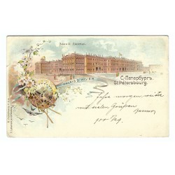 1900 - Petrohrad, maľovaná pohľadnica, Ruská ríša
