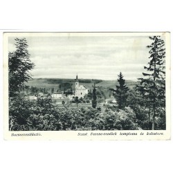 1935 - Bucsuszentlászló, kláštor, čiernobiela pohľadnica, Maďarské kráľovstvo