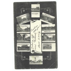 1906 - Orosháza, čiernobiela viacokienková pohľadnica, Rakúsko Uhorsko