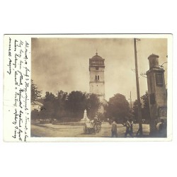 1916 - Strážna veža v Rožňave, čiernobiela pohľadnica, Rakúsko Uhorsko