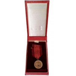 1973 - 25. výročí Vítězného února, medaile, stužka, etue, ČSSR