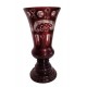 Rubínová váza s brúseným vzorom, Egermann