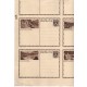 12 groschen - 25 nerozrezaných kusov, celý tlačový arch obrazových celín Rakúska, bildpostkarte