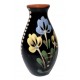 Menšia váza s modro-žltými kvetmi, Pozdišovská keramika