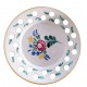 Perforovaný tanier s kvetom, Modranská keramika