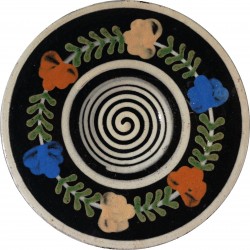 Malý kvietkovaný tanier, Pozdišovská keramika (1)