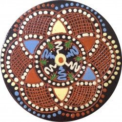 Dezertný vyškrabávaný tanierik, Pozdišovská keramika (1)