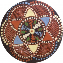 Dezertný vyškrabávaný tanierik, Pozdišovská keramika (2)