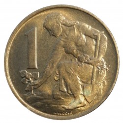 1 koruna 1990, Československo 1960 - 1990