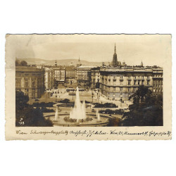 1941 - Viedeň, čiernobiela fotopohľadnica, Rakúsko