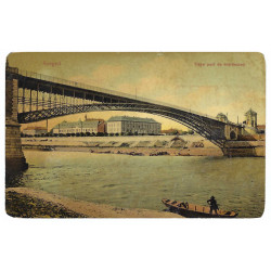 1909 - Segedín, most, kolorovaná pohľadnica, Rakúsko Uhorsko