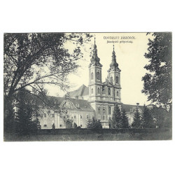 Pozdrav z Jasova, Premonštrátsky kláštor, čiernobiela pohľadnica