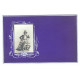 Reutlinger Paris, fotka ženy, čiernobiela pohľadnica na fialovom podklade