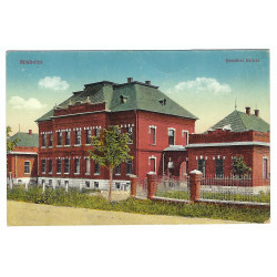 Alžbetina nemocnica, Miskolcz, kolorovaná pohľadnica, Rakúsko Uhorsko
