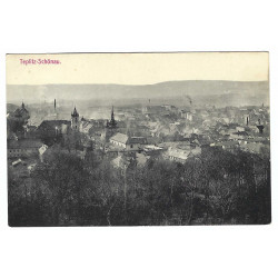 Teplitz-Schönau, čiernobiela pohľadnica, 5 heller, krátka adresa