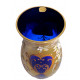 Váza z modrého borského skla, Bohemia Glass, Československo