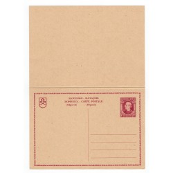 1939 CDV 7 - Andrej Hlinka, celina, dvojitý poštový lístok, Slovenský štát