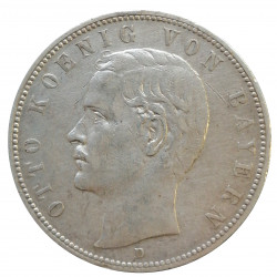 5 mark 1903 D, Ag 900/1000, 27,78 g, Otto, Bayern, Nemecko