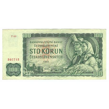 100 Kčs 1961, T 89, 207712, Československo, F
