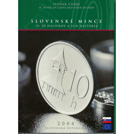 2004 - Slovenské mince s Ag 10 a 20 halierom, BK, Slovenská republika
