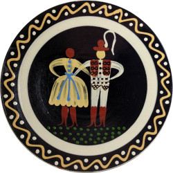 Tanier s motívom páru, Pozdišovská keramika, Československo